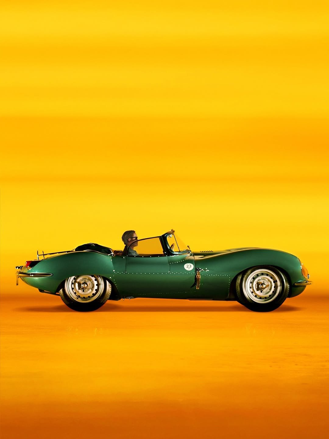 Photo by Jaguar on March 17, 2026. May be an image of racing vehicles, convertible, roadster and text.