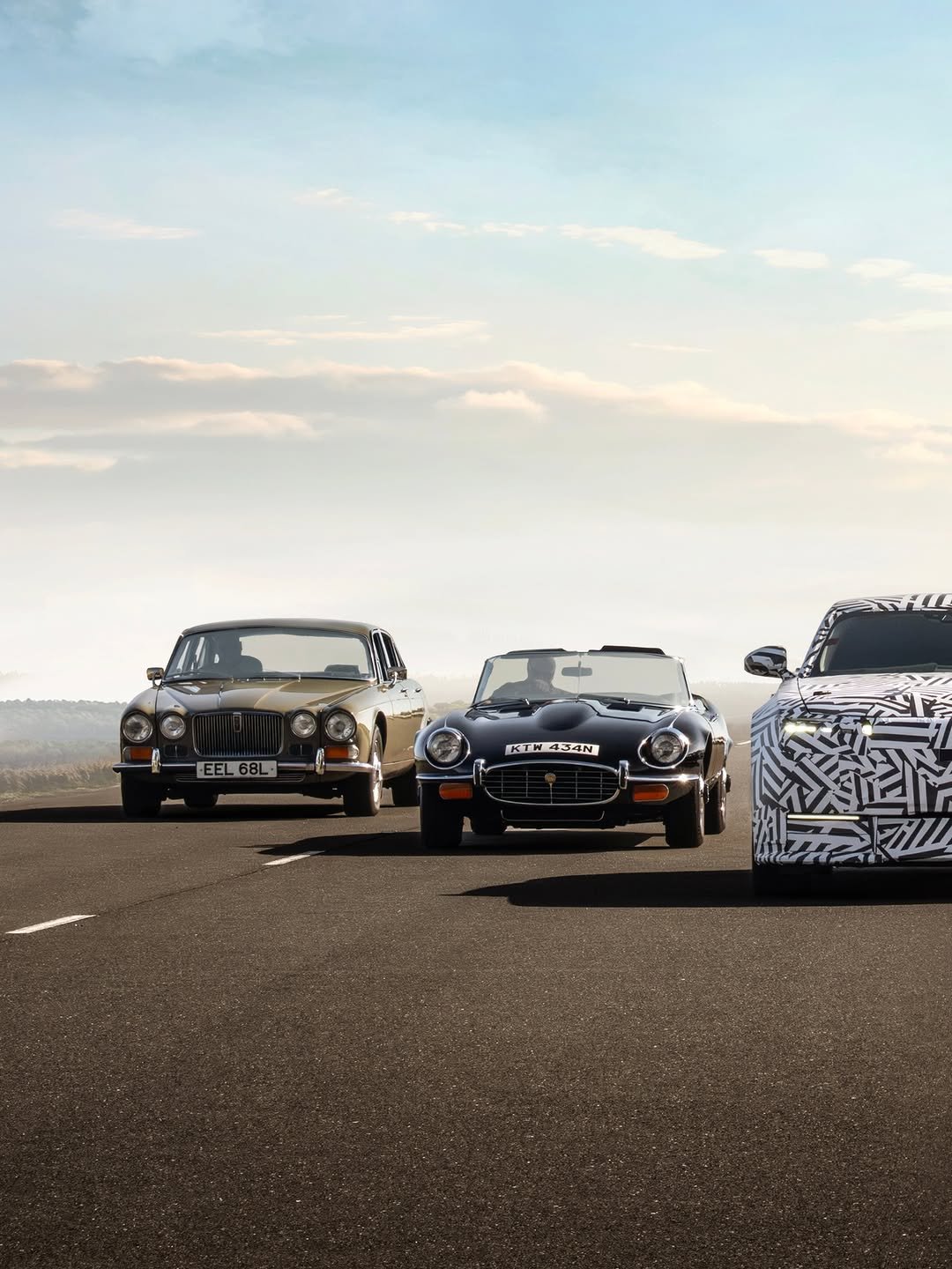 Photo by Jaguar on April 01, 2026. May be an image of race car, roadster, road and text.