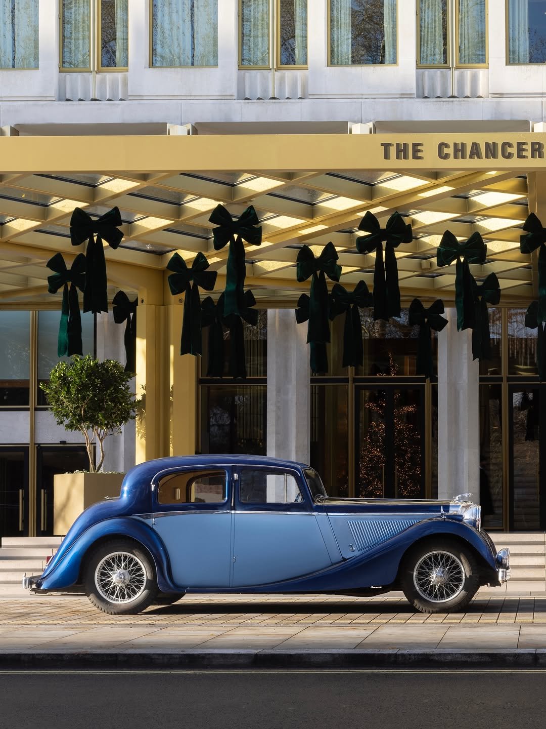 Photo by Jaguar on December 03, 2025. May be an image of hood ornament, roadster, sedan and text that says 'THE CHANCER'.