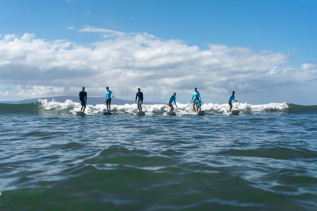 Photo by Fairmont Kea Lani on April 25, 2026. May be an image of surfboard, wetsuit, ocean, water and text.