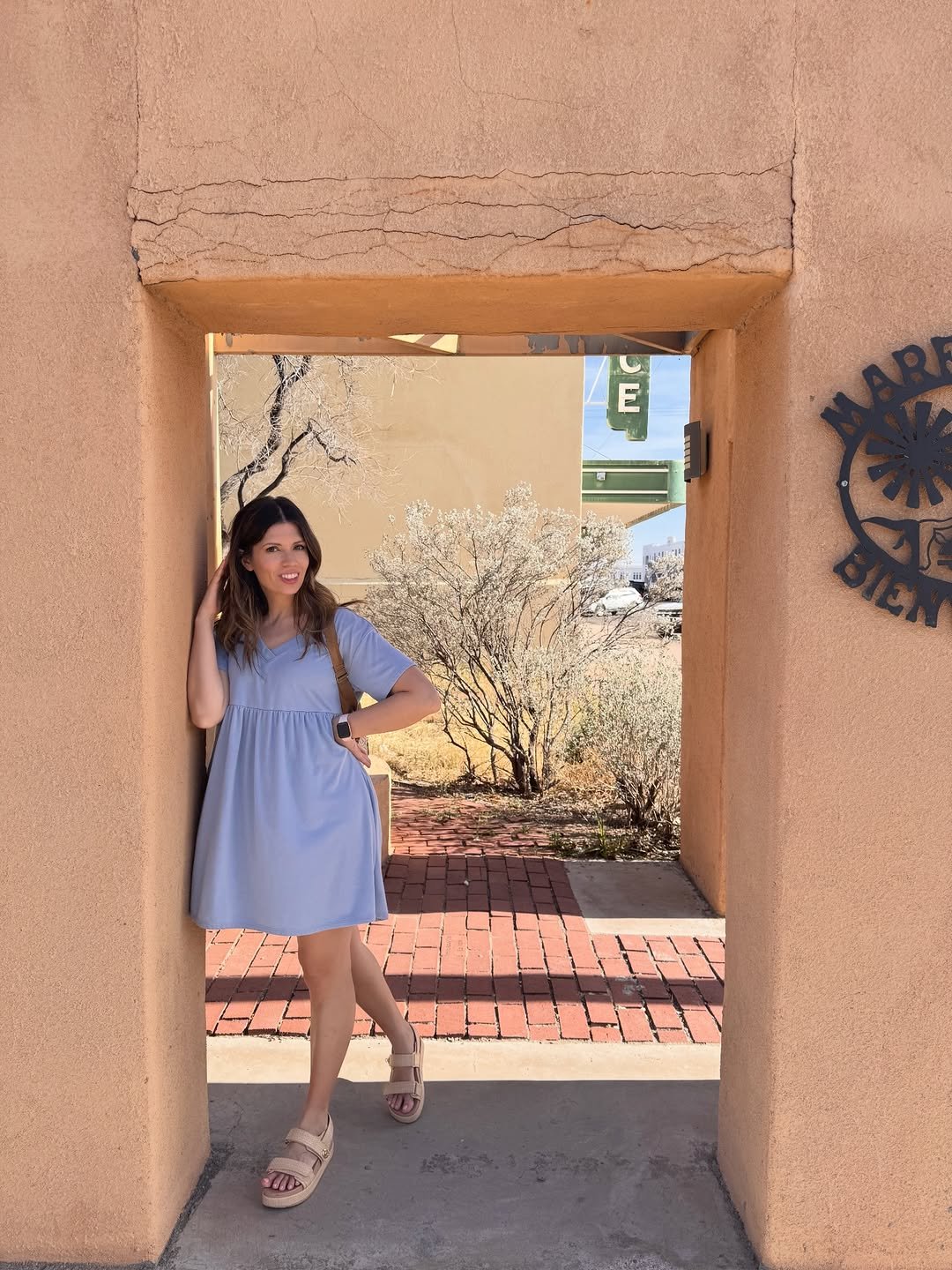 Photo by Christine McMichael on March 27, 2026. May be an image of sundress, dress and text.