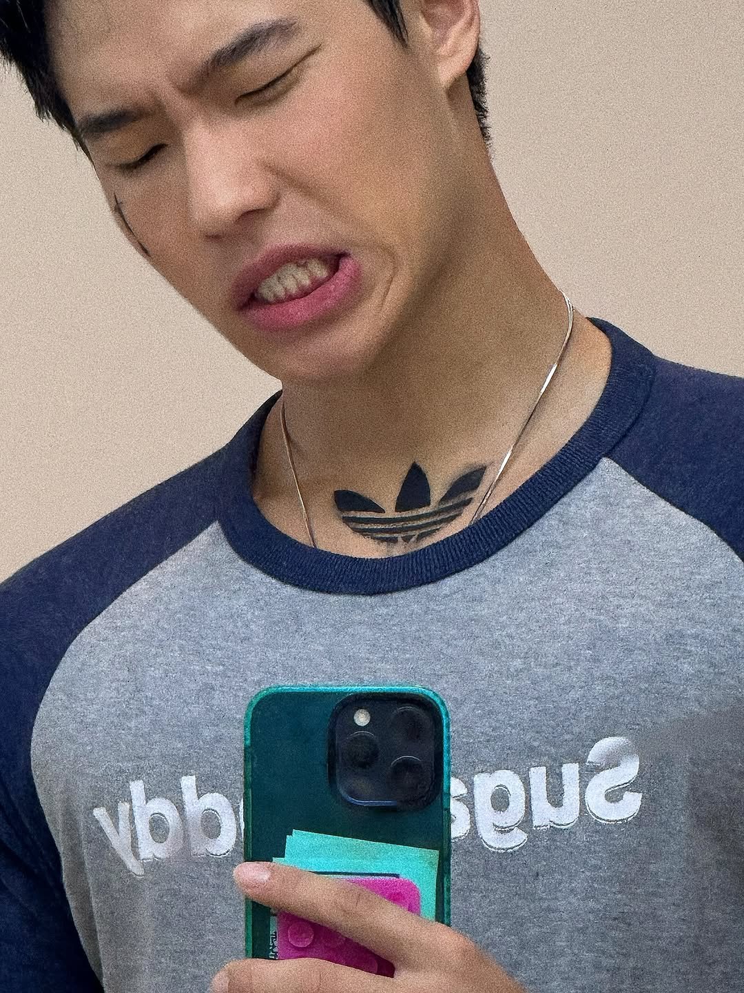 Photo by zhenhao_cai on September 23, 2025. May be a selfie of 1 person, phone and text.