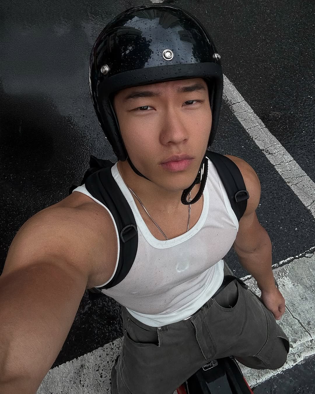 Photo by zhenhao_cai on July 29, 2025. May be an image of 1 person, segway, skateboard, helmet, scooter and text.