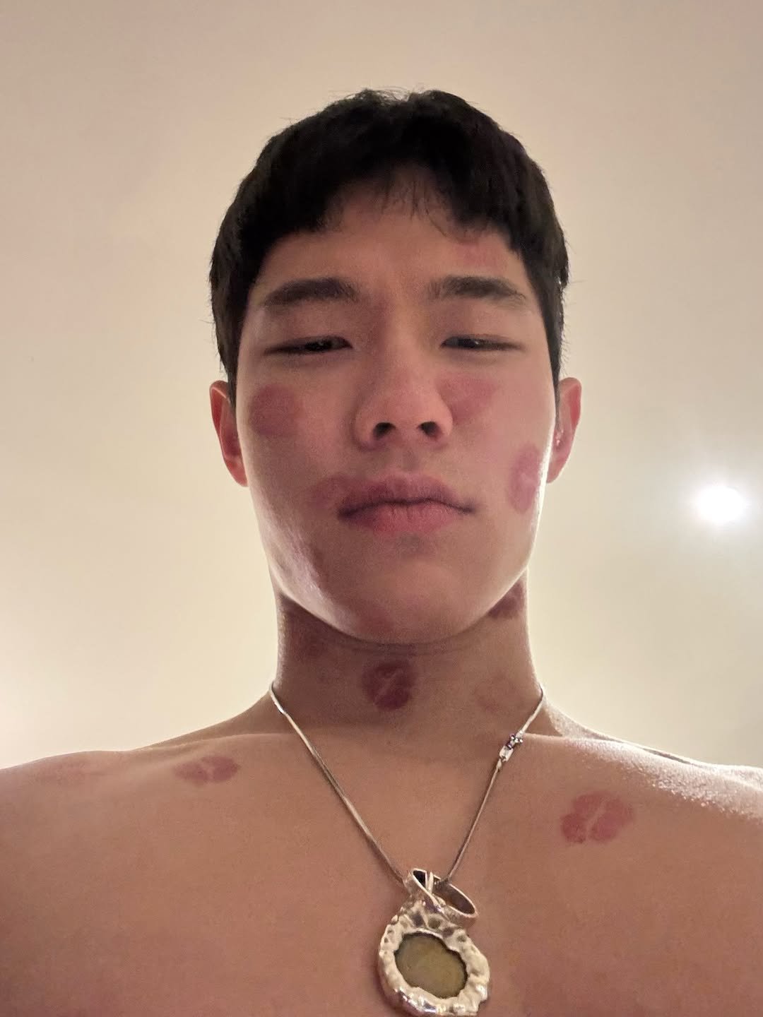 Photo by zhenhao_cai on February 16, 2026. May be an image of one or more people, bandage and text.