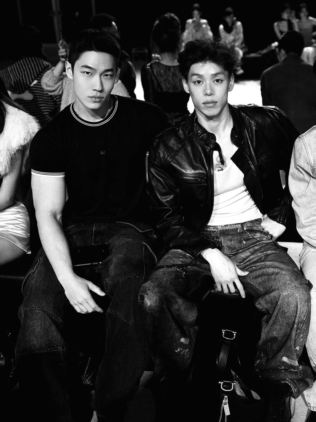 Photo shared by zhenhao_cai on April 02, 2026 tagging @michel_final. May be a black-and-white image of one or more people, hair and text.