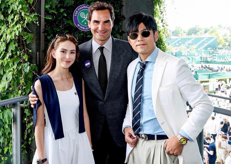 jaychou 게시물 이미지: Happy to be back at Wimbledon once again. Even...