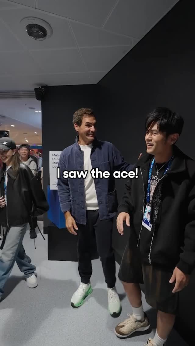 jaychou 게시물 이미지: Chou-Federer for doubles? 👀😅