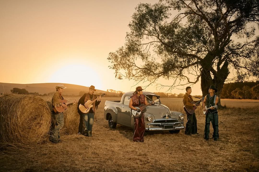 Photo shared by Jay Chou 周杰倫 on April 13, 2026 tagging @garyyahg, @canchen7, @otherfun2015, and @alan_kuoyoluan. May be an image of guitar, accordion, banjo and text.