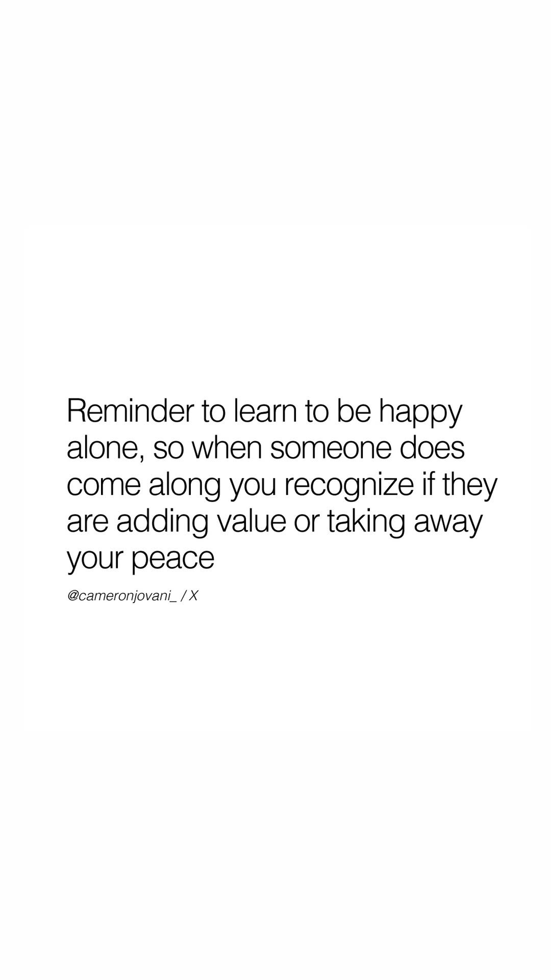 jayshetty 게시물 이미지: Learning to be happy alone is so important ❤️