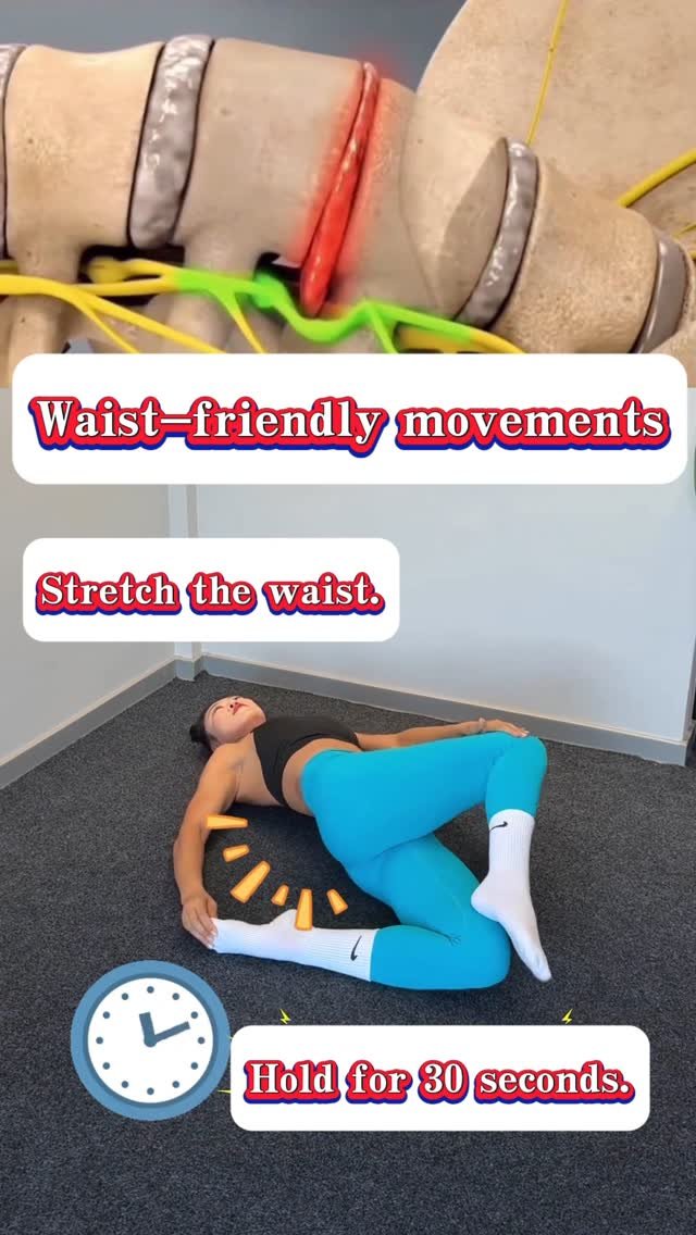 jchuchen123 게시물 이미지: Waist-friendly movements#exercise #homeworkout #fitness