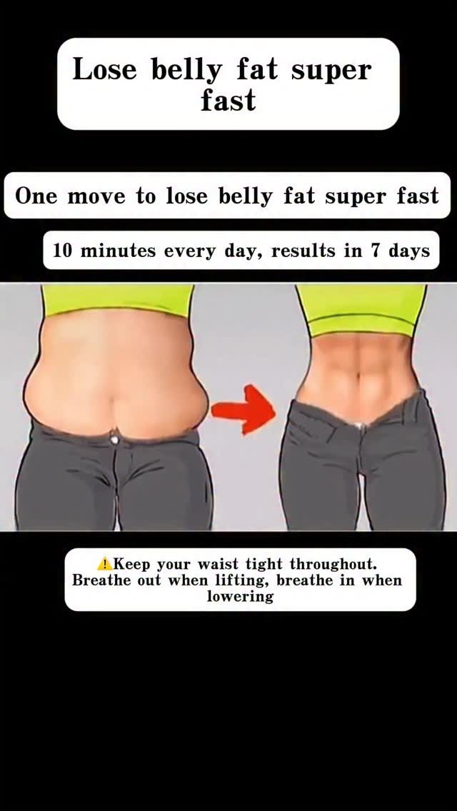 jchuchen123 게시물 이미지: One move to lose belly fat super fast#exercise...