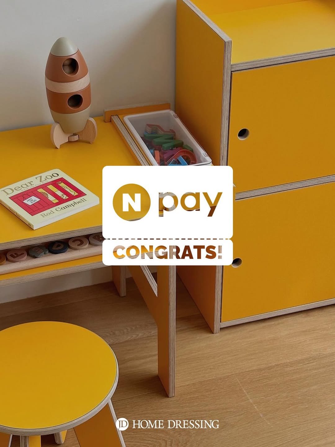 Photo by 제이디홈드레싱 | JD홈드레싱 on April 26, 2026. May be an image of toy, baby bed, hamper and text that says 'PII Cumpbell Campbell Zoo ear 15 200 お Bod Ν pay CONGRATS! ID HOME DRESSING'.