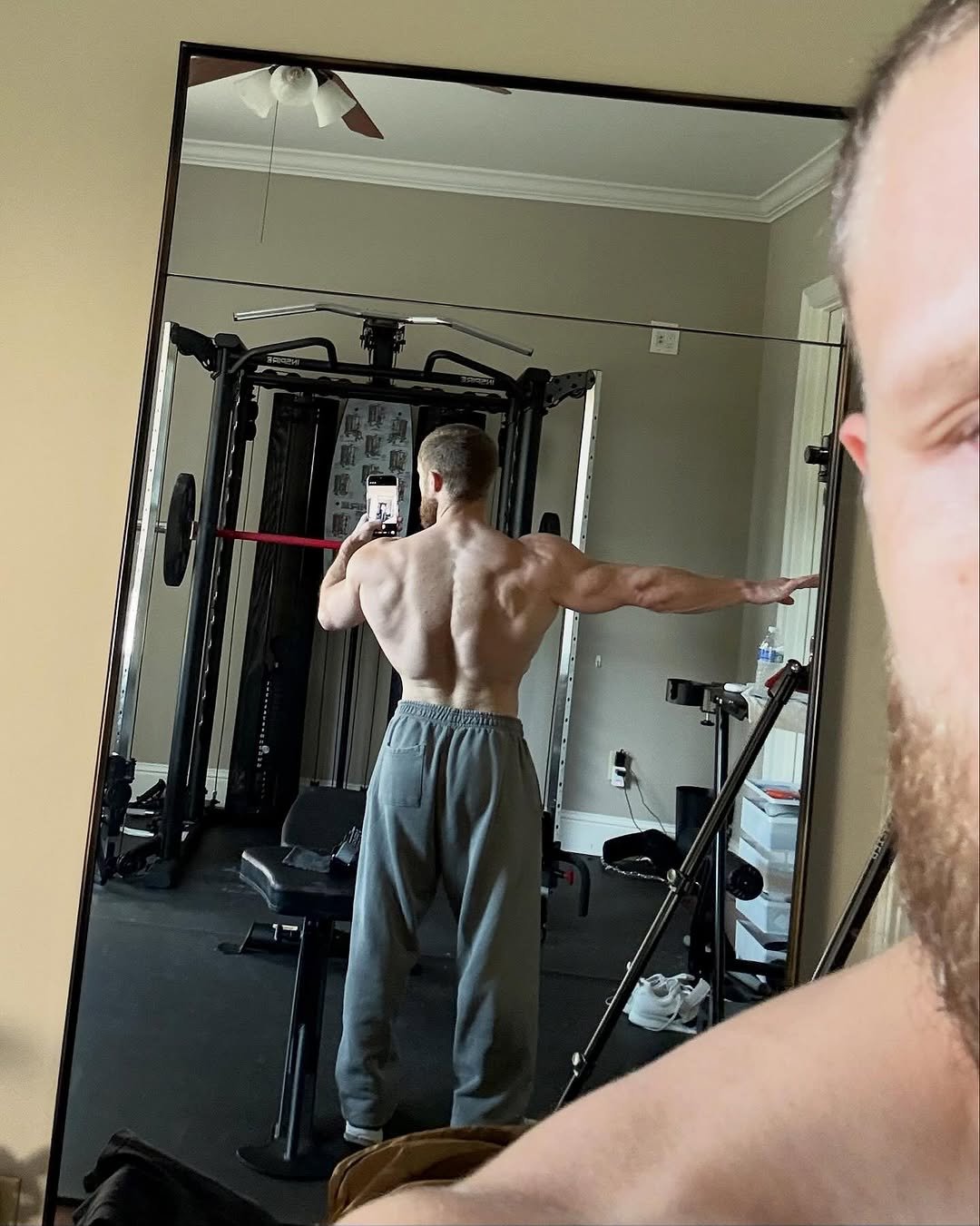 Photo by Jeff Nippard on January 03, 2026. May be an image of one or more people, beard, biceps, people bodybuilding and text.