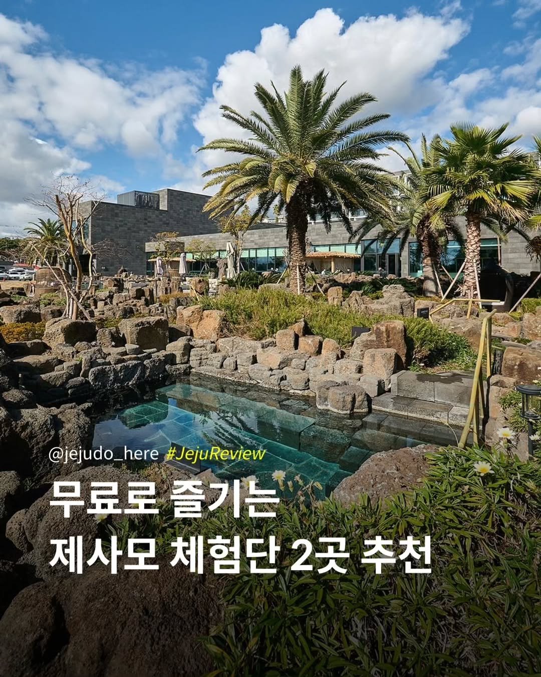 jejudo_here 게시물 이미지: 🏷 무료로 즐기는
제주도 체험단 2곳 소식을 전해드립니다.

1. 제주 유일...