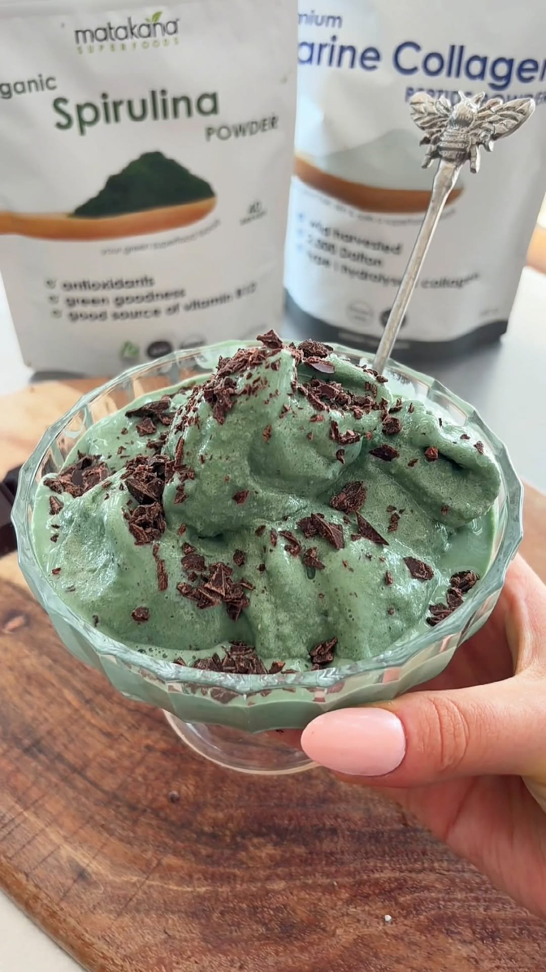 jemmas_kitchen_ 게시물 이미지: Mint chocolate chip protein icecream 🌱🍫 

For...