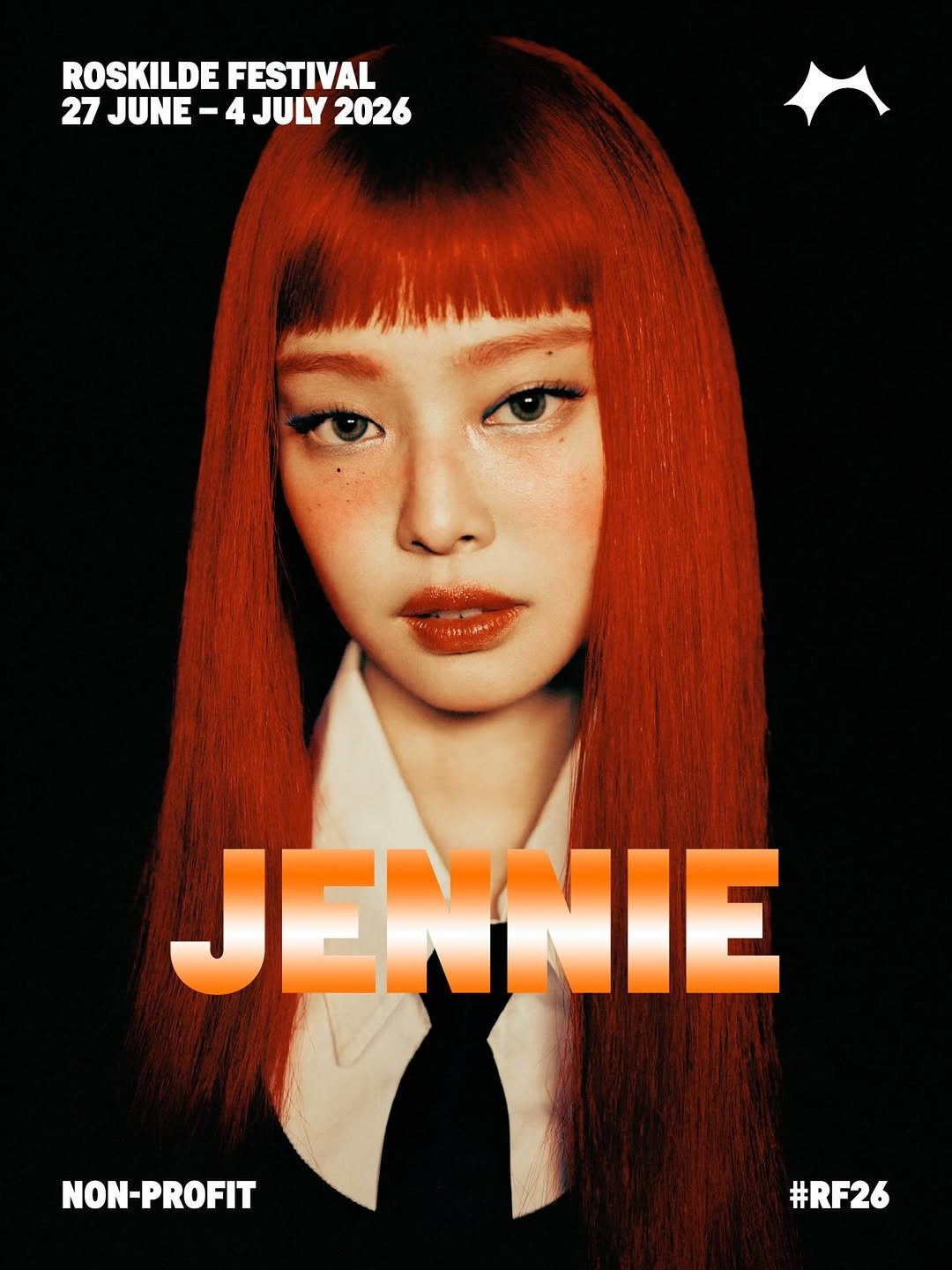 jennie_hq 게시물 이미지: See you in Denmark @roskildefestival 🧡
