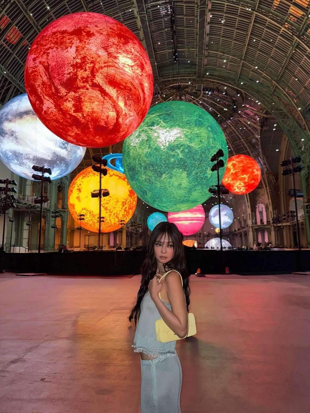 Photo by J on October 06, 2025. May be an image of 1 person, balloon, globe and text.