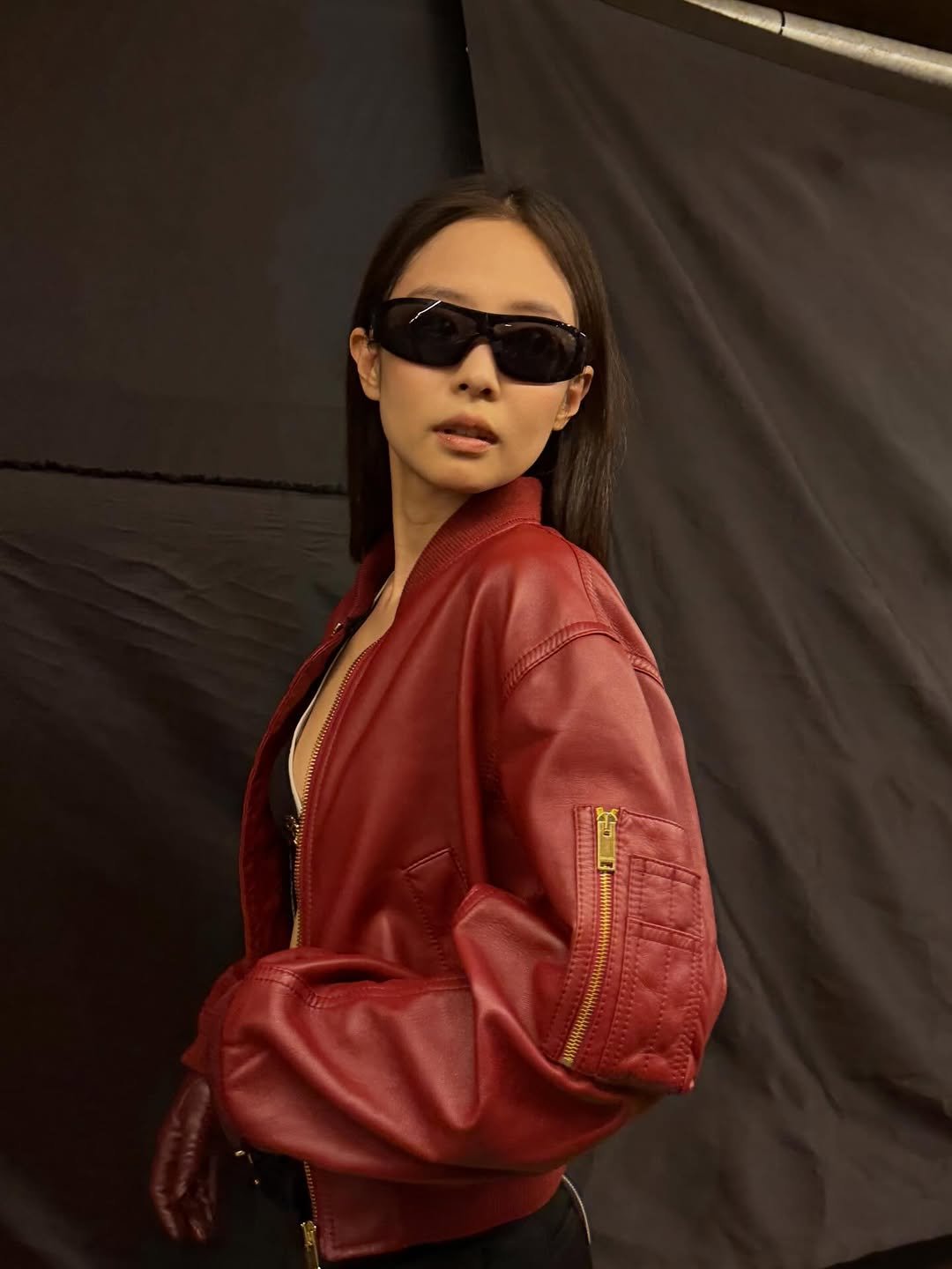 Photo shared by J on December 18, 2025 tagging @chanelofficial. May be an image of leather, eyewear, coat, jacket and text.