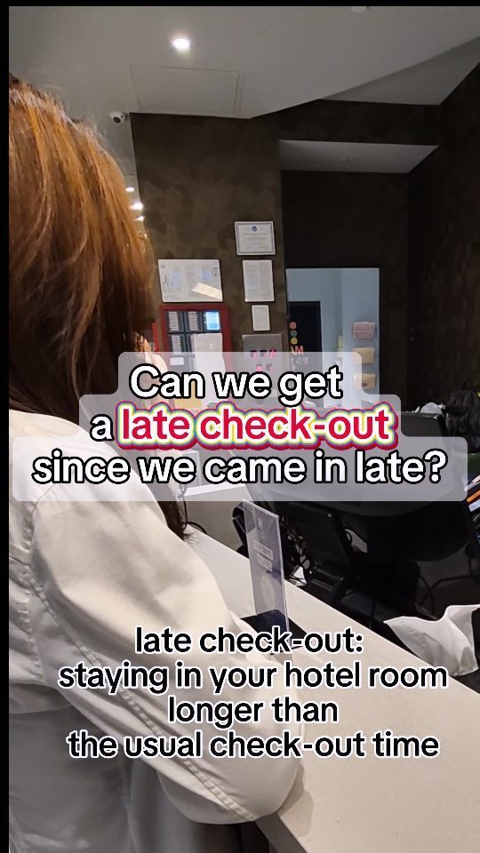 jennyhan_edu_english 게시물 이미지: ✅Asking for a late check-out

🔹Late check-out:...