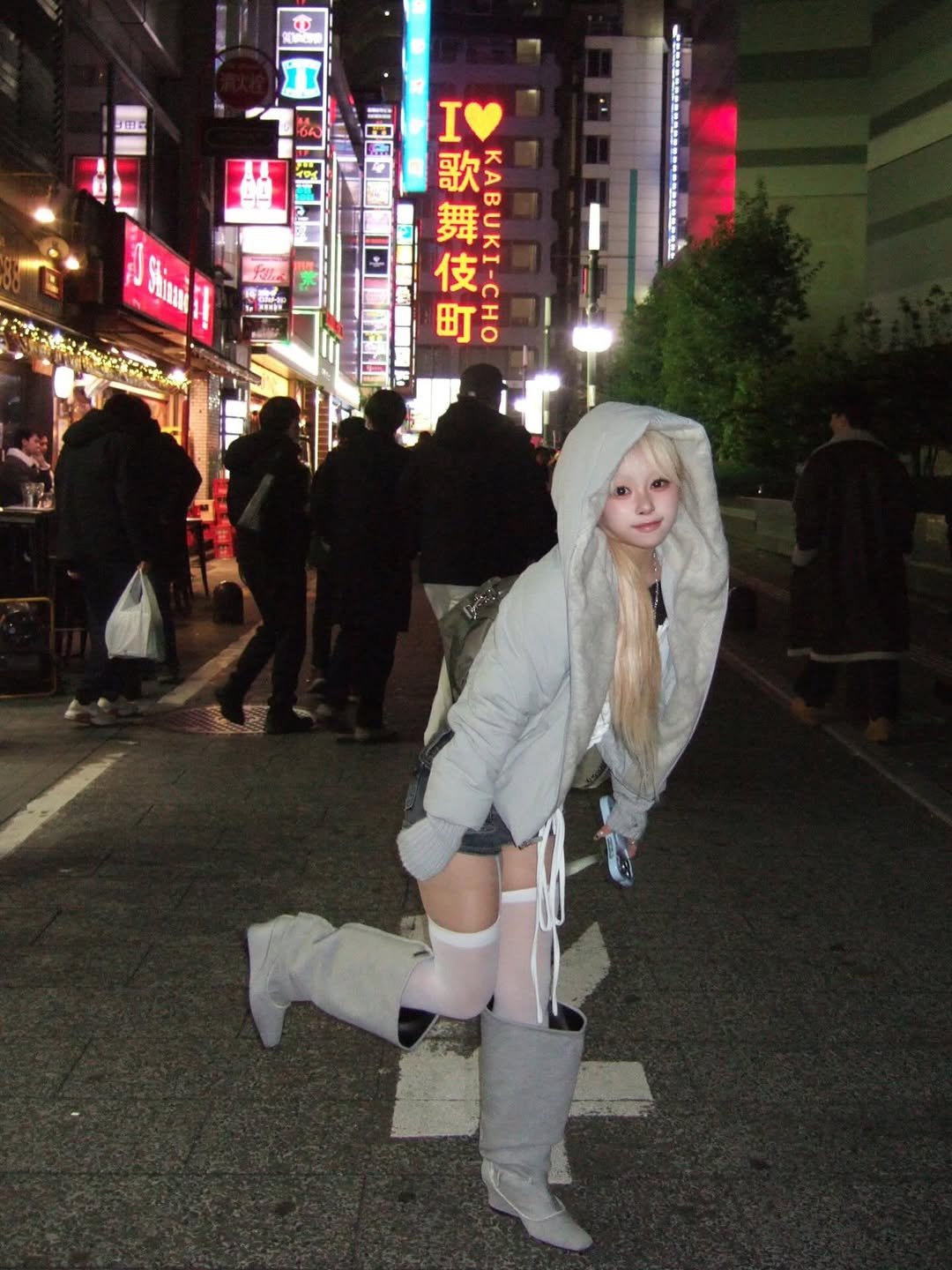 Photo shared by 유정 YUJEONG on December 29, 2025 tagging @hyeinantwerp, @luvistrue_official, @mimthewardrobe, @2000.archives, @gragg_official, and @sheinkorea_. May be an image of costume, cloak, parka and text.