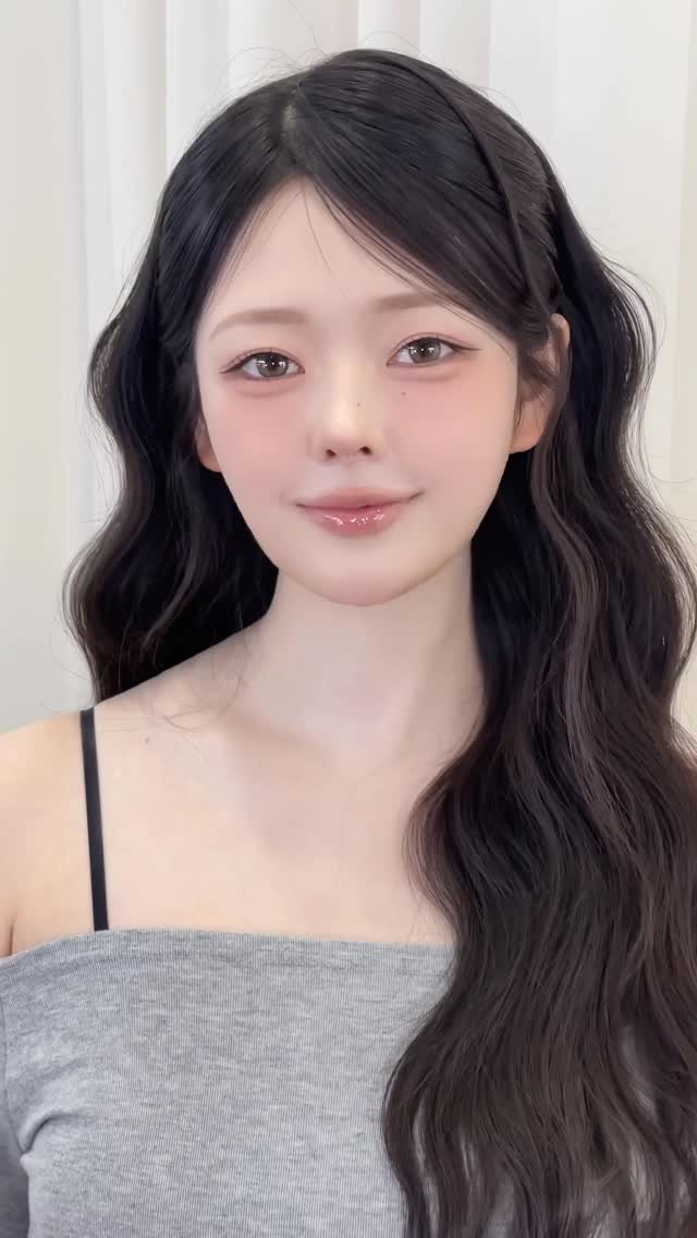 jeonsra0322 게시물 이미지: 언제나 사랑받는 
반묶음헤어❤️💓
이뻐서 미칠지경🤪
#물결웨이브#반묶음