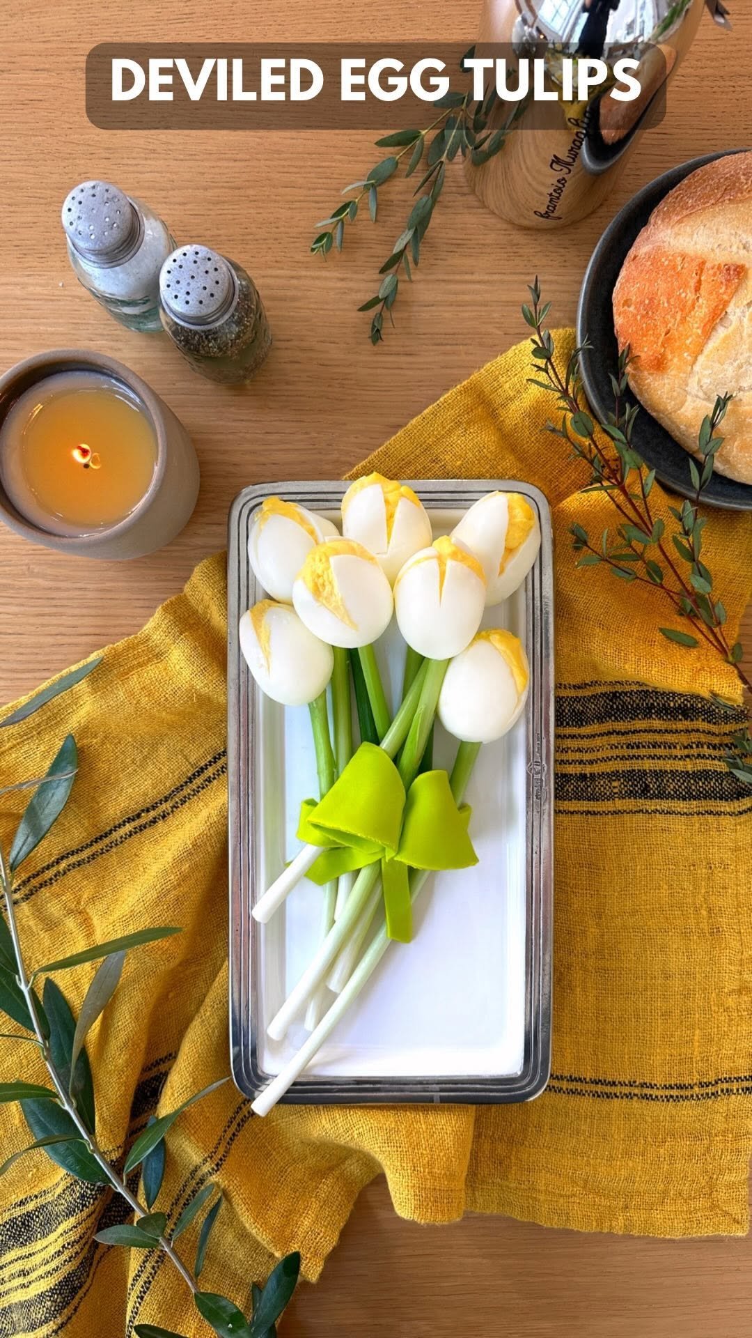 jessiejanedaye 게시물 이미지: Deviled Egg Tulips 💐 Perfect Easter Appetizer....