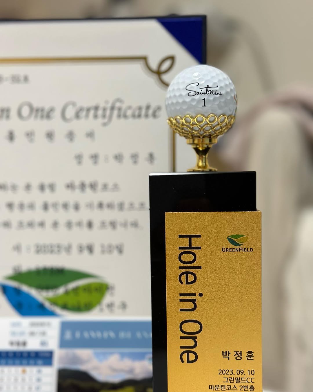 Photo shared by 아빠곰 on September 24, 2023 tagging @saintnine_golf.