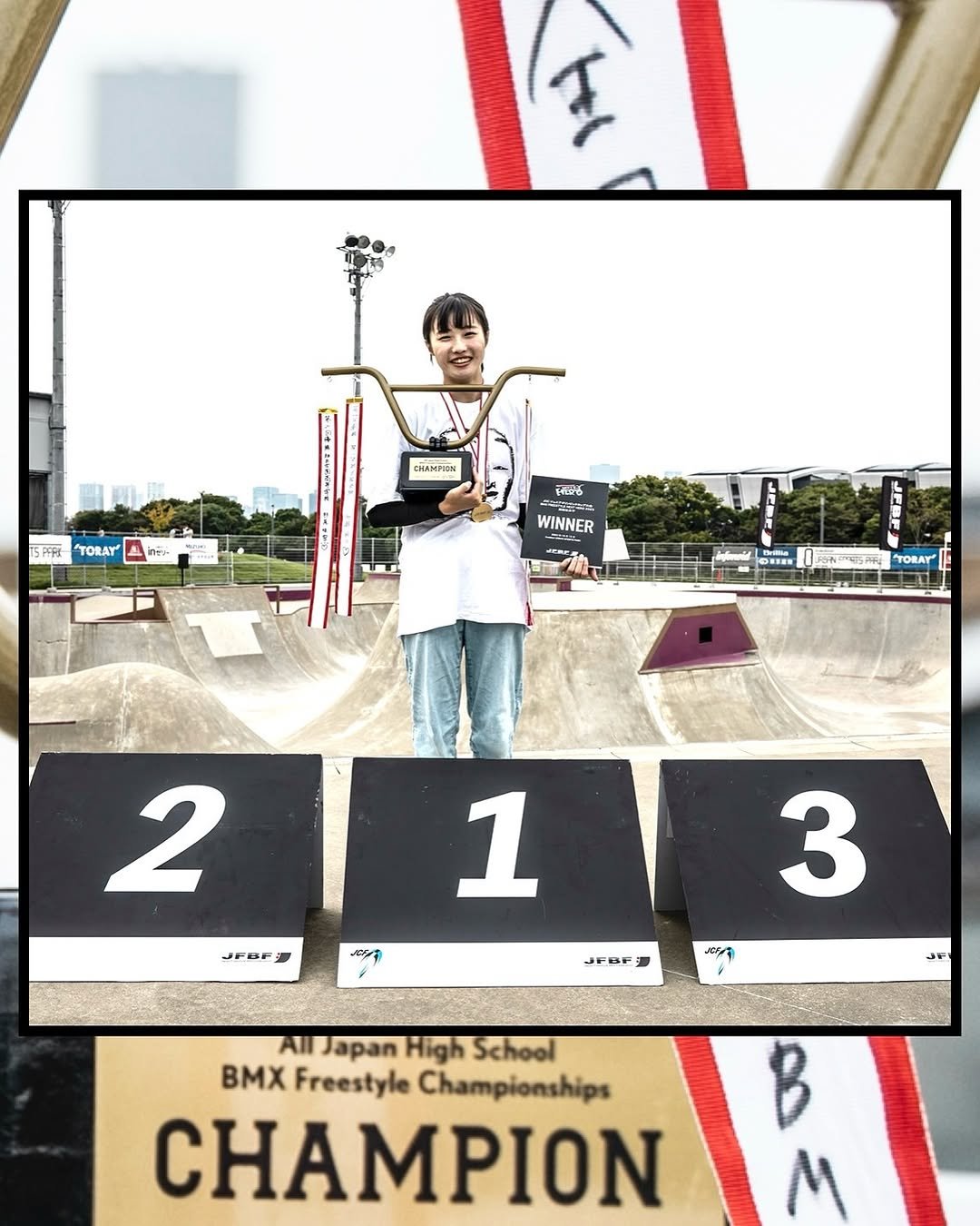 Photo shared by JFBF_official on October 14, 2025 tagging @yuika_bmx, and @81bmx.