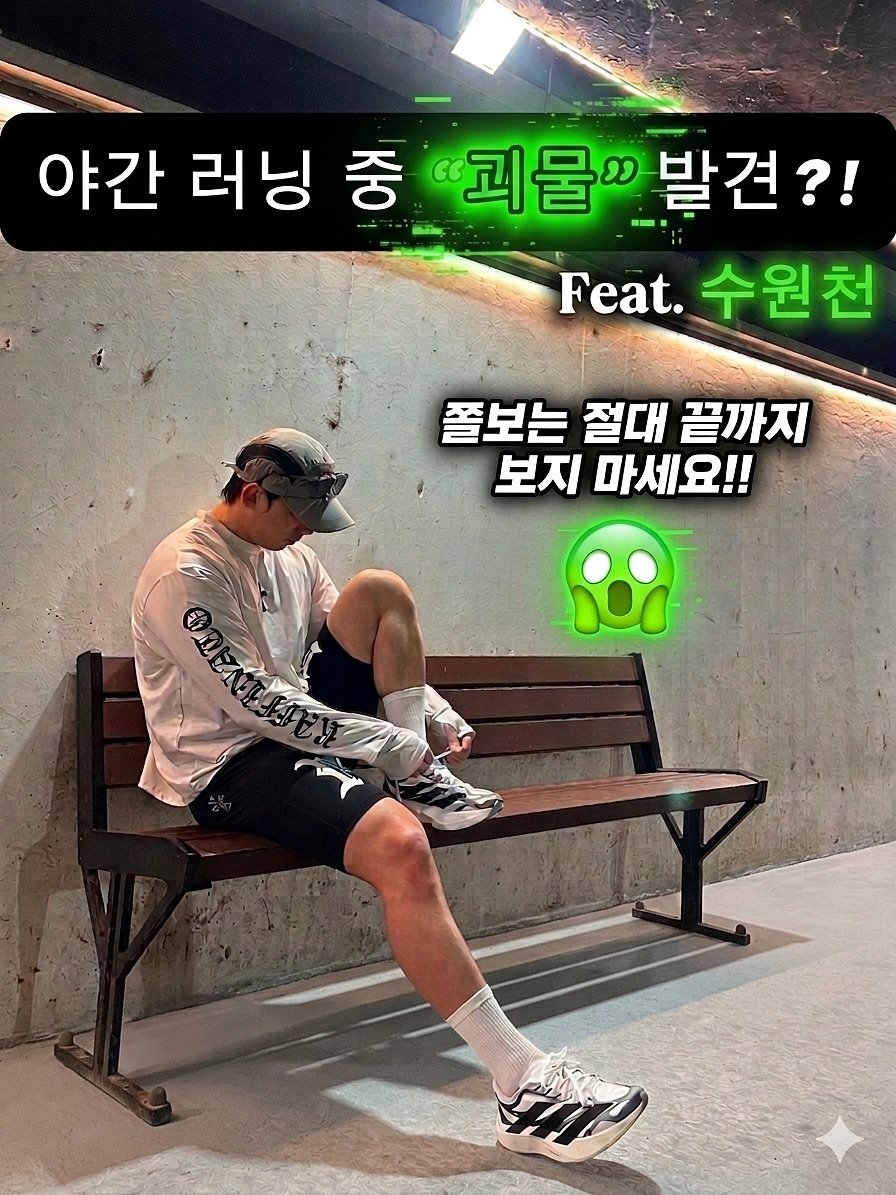 jho___on 게시물 이미지: 서울 촌놈 수원천 야간러닝 하는척! 신발자랑중..!!
괴생물체에게...