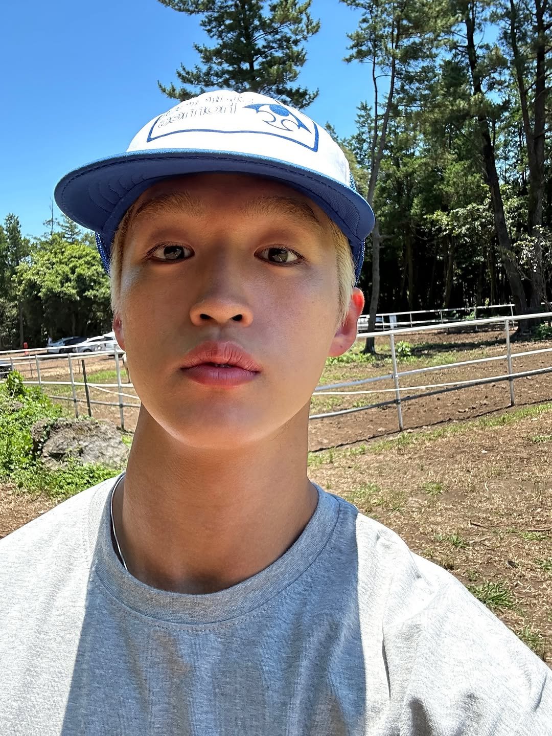 Photo by 지상근 / JIDAOL(지다올) on August 13, 2025. May be a selfie of 1 person, hat, park and text.