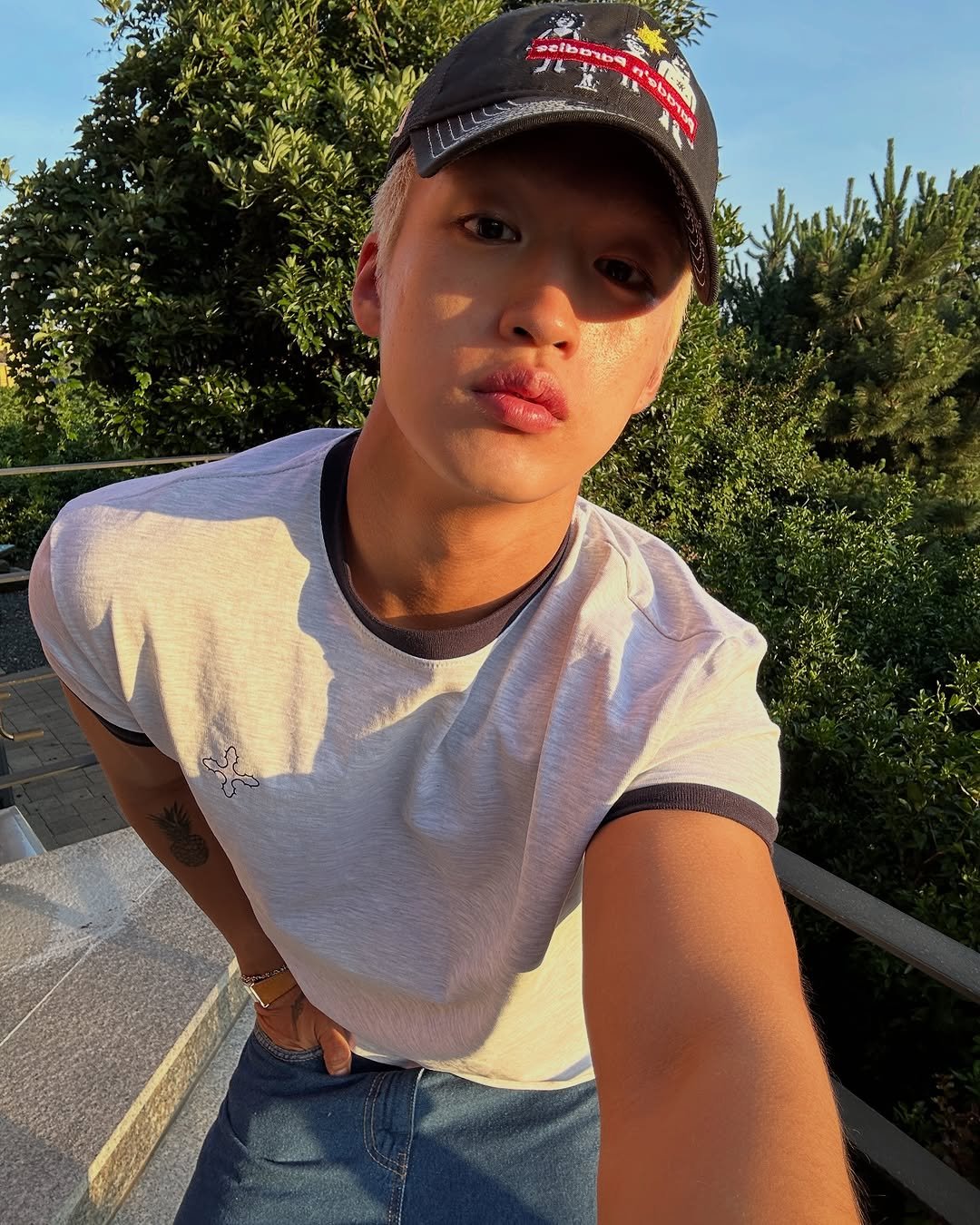 Photo by 지상근 / JIDAOL(지다올) on September 12, 2025. May be a selfie of 1 person, hat, outdoors and text.