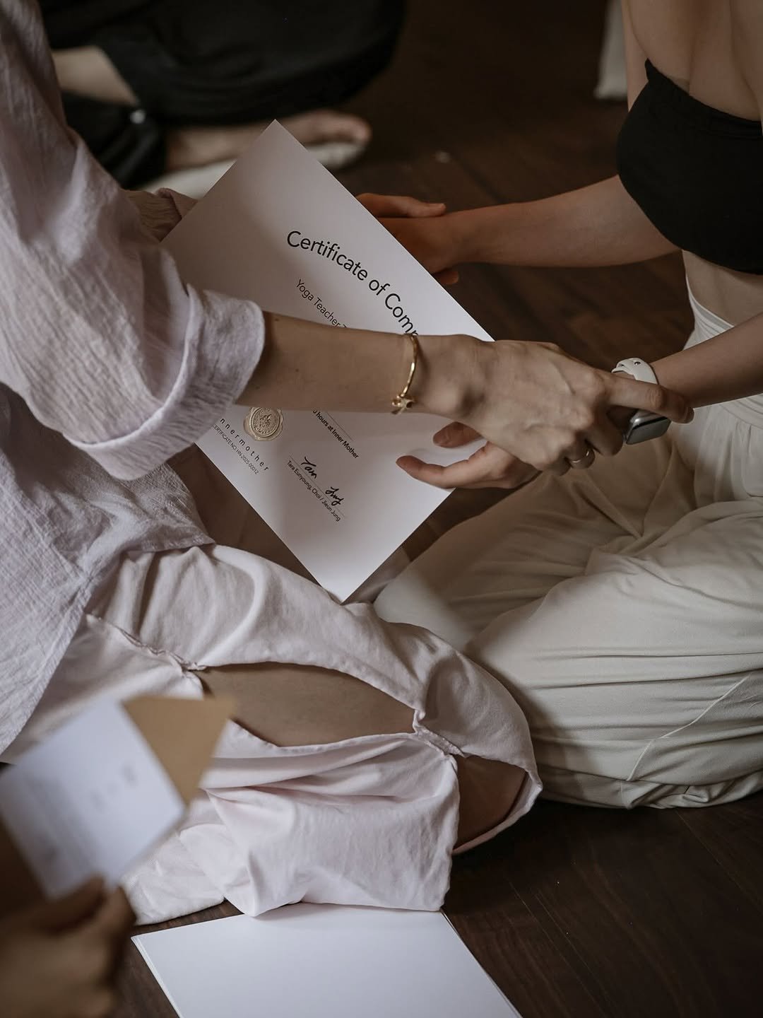 Photo by 스와스티야요가 | 아쉬탕가, 하타 on August 04, 2025. May be an image of 2 people, makeup and text.