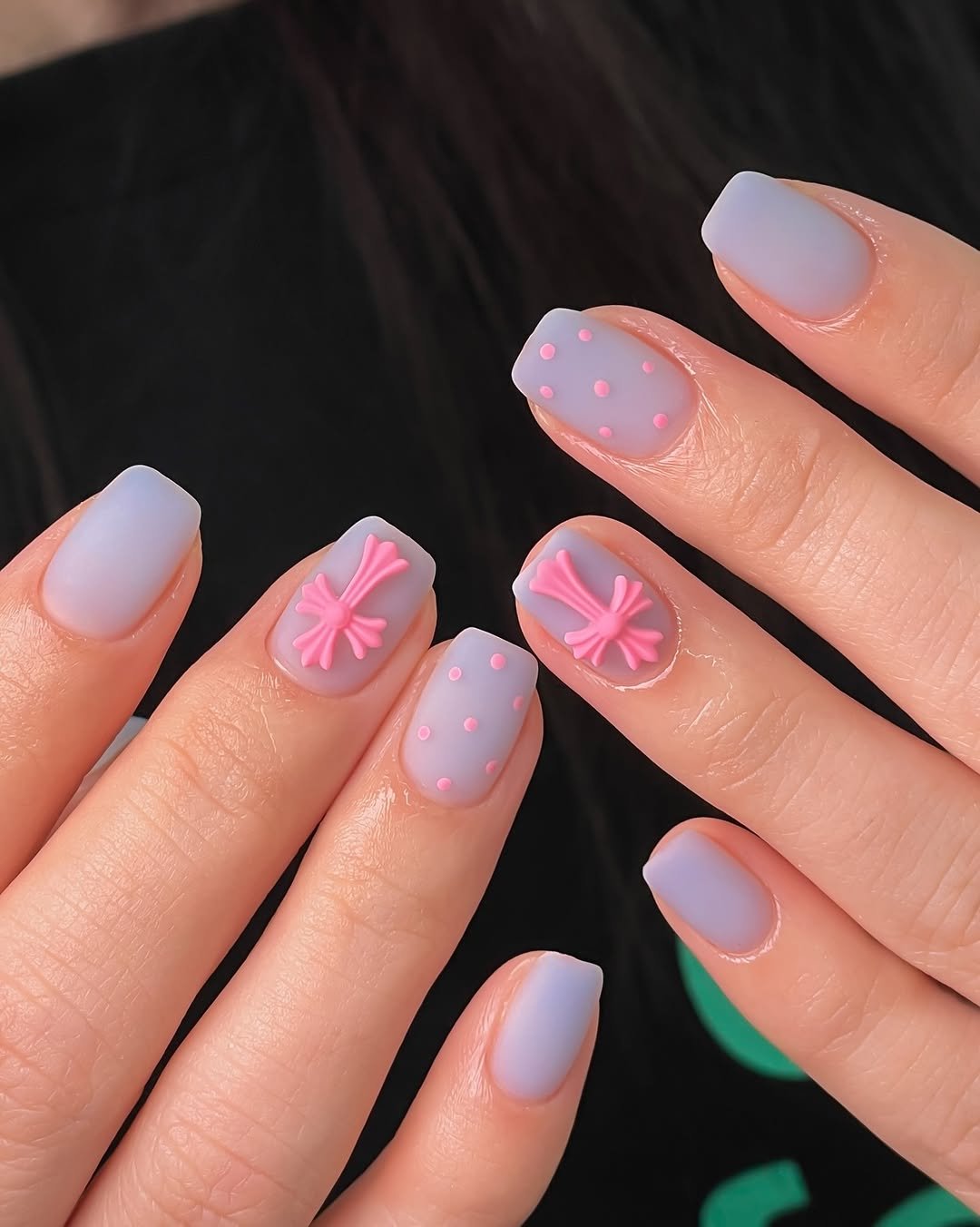 Photo by 진복네일 l 광명네일 • 광명사거리네일 in 광명사거리역 with @viewgel_official, @mithmillo_official, and @btp_chomill. May be an image of one or more people, fingernails, bow and text.