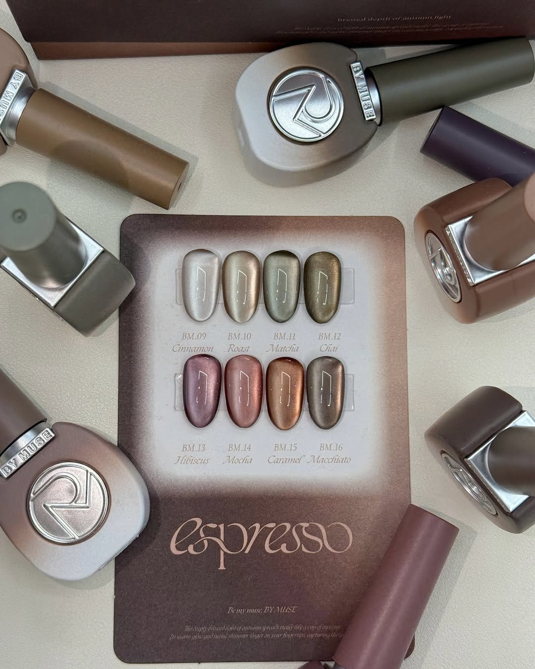 Photo shared by 진복네일 l 광명네일 • 광명사거리네일 on October 24, 2025 tagging @by_muse_official. May be an image of one or more people, fingernails, makeup, cosmetics and text.