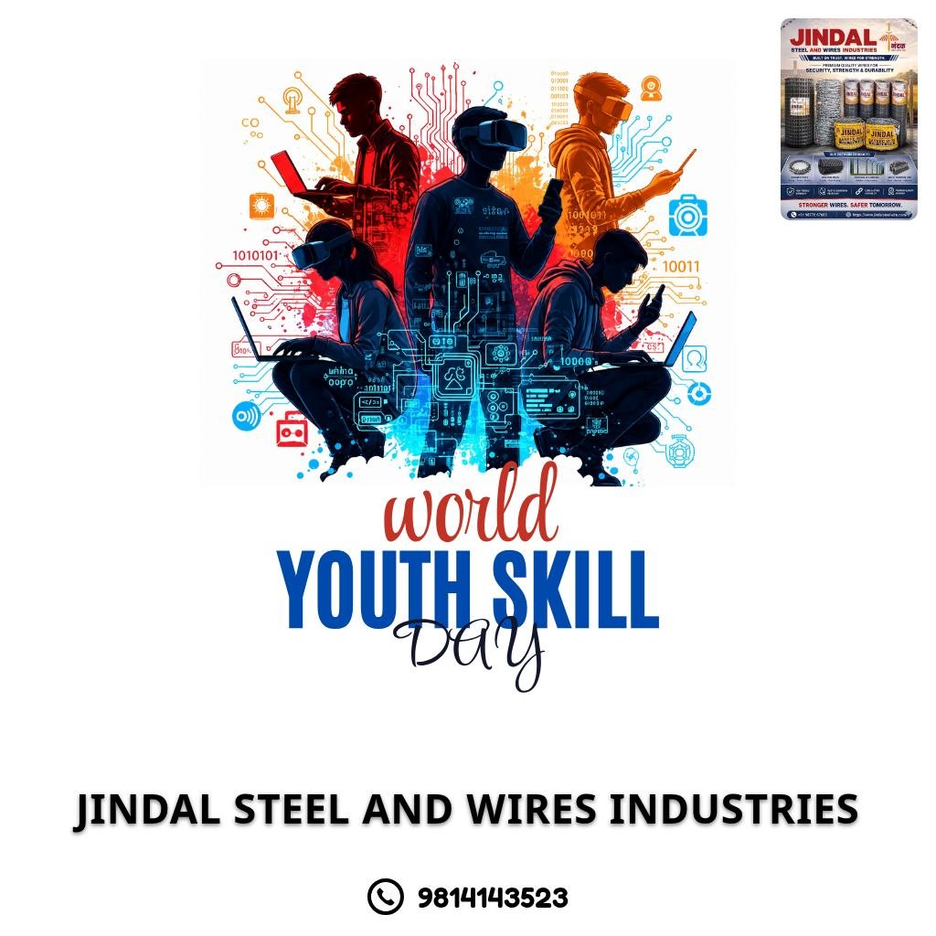 jindalsteelandwires_industries 게시물 이미지: Celebrate World Youth Skill Day by empowering...