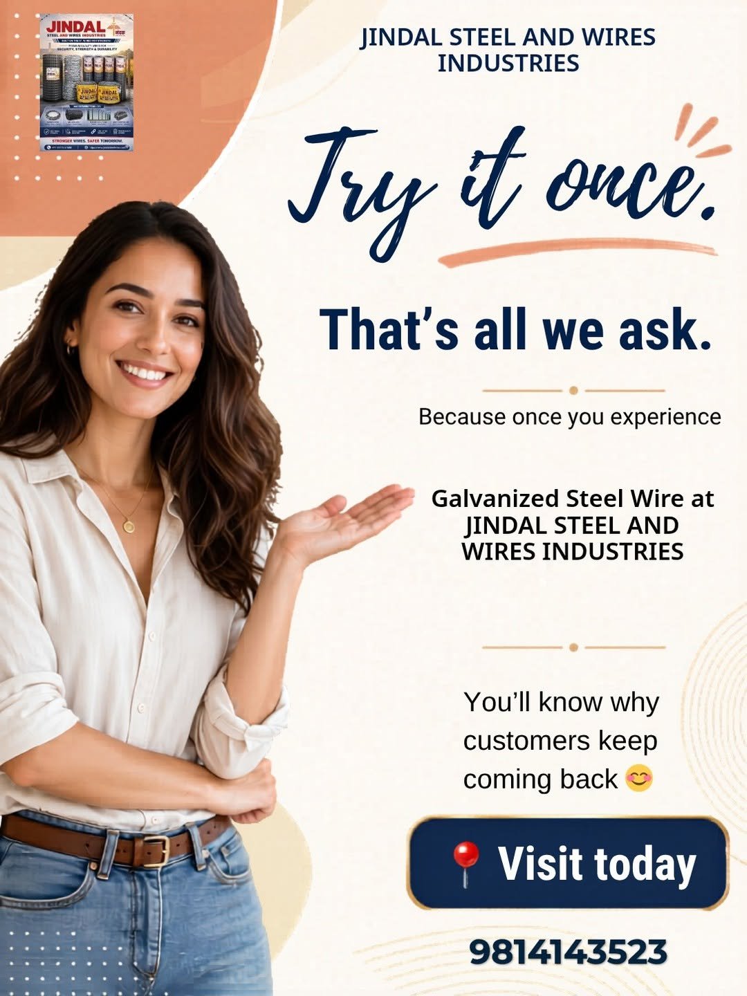 jindalsteelandwires_industries 게시물 이미지: JINDAL STEEL AND WIRES INDUSTRIES offers...