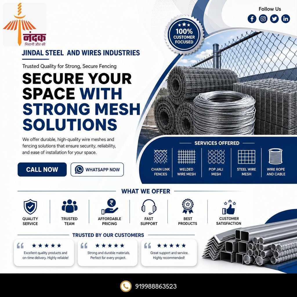 jindalsteelandwires_industries 게시물 이미지: JINDAL STEEL AND WIRES INDUSTRIES offers...
