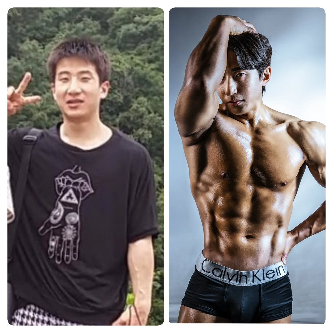 Photo by 평범한 지눅햄 on January 27, 2026. May be an image of one or more people, bangs, biceps, people bodybuilding, underwear and text that says 'TOE Klein'.