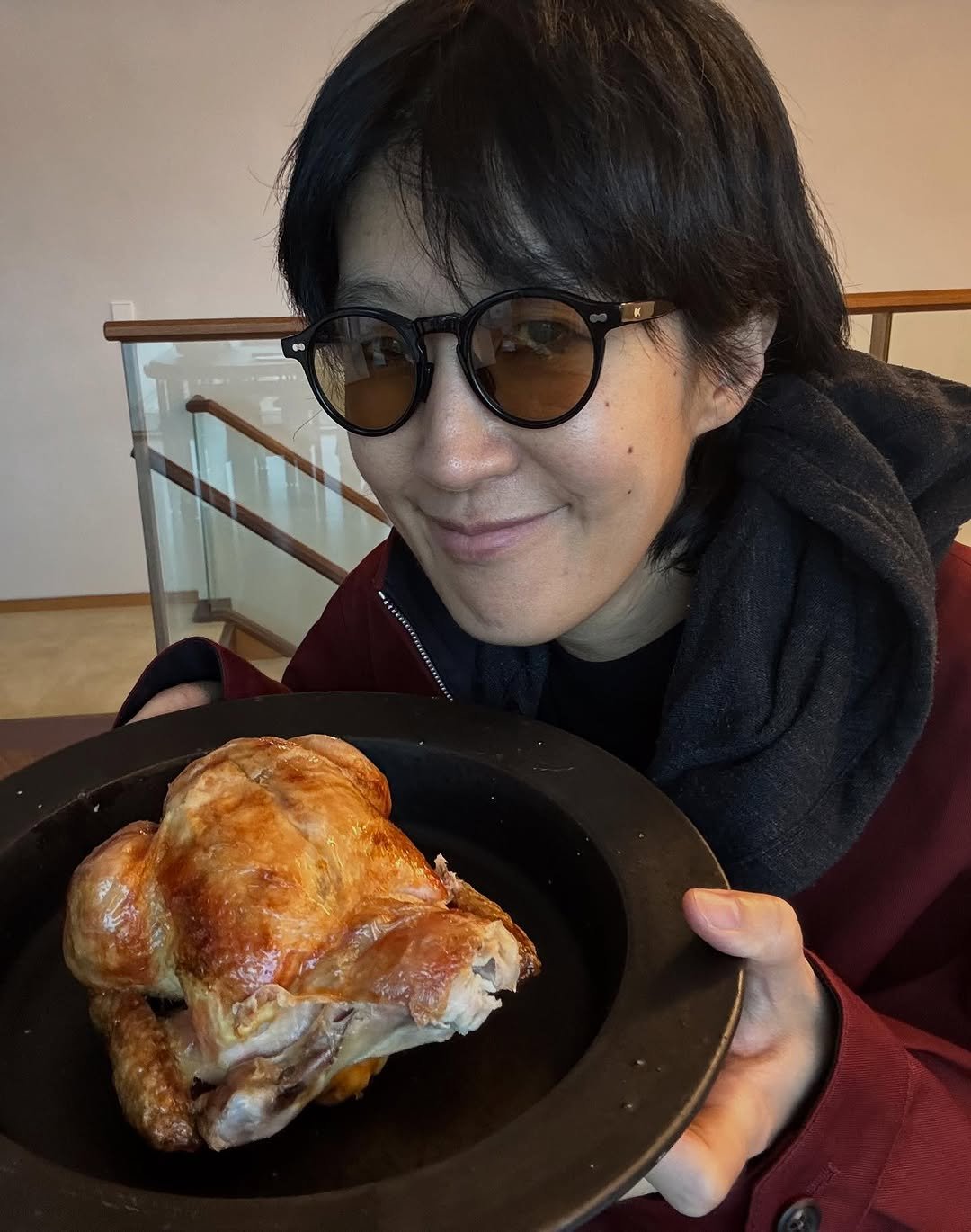 Photo by 홍진경 on October 03, 2025. May be an image of 1 person and food.