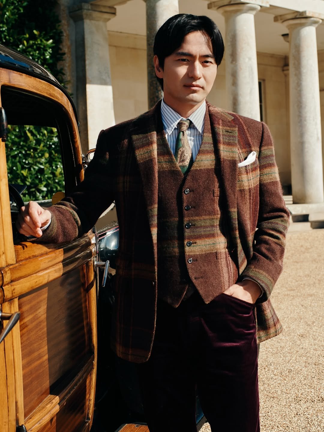 jinuk0916 게시물 이미지: 🤎💜🤍🧡#RalphLauren #GoodwoodRevival