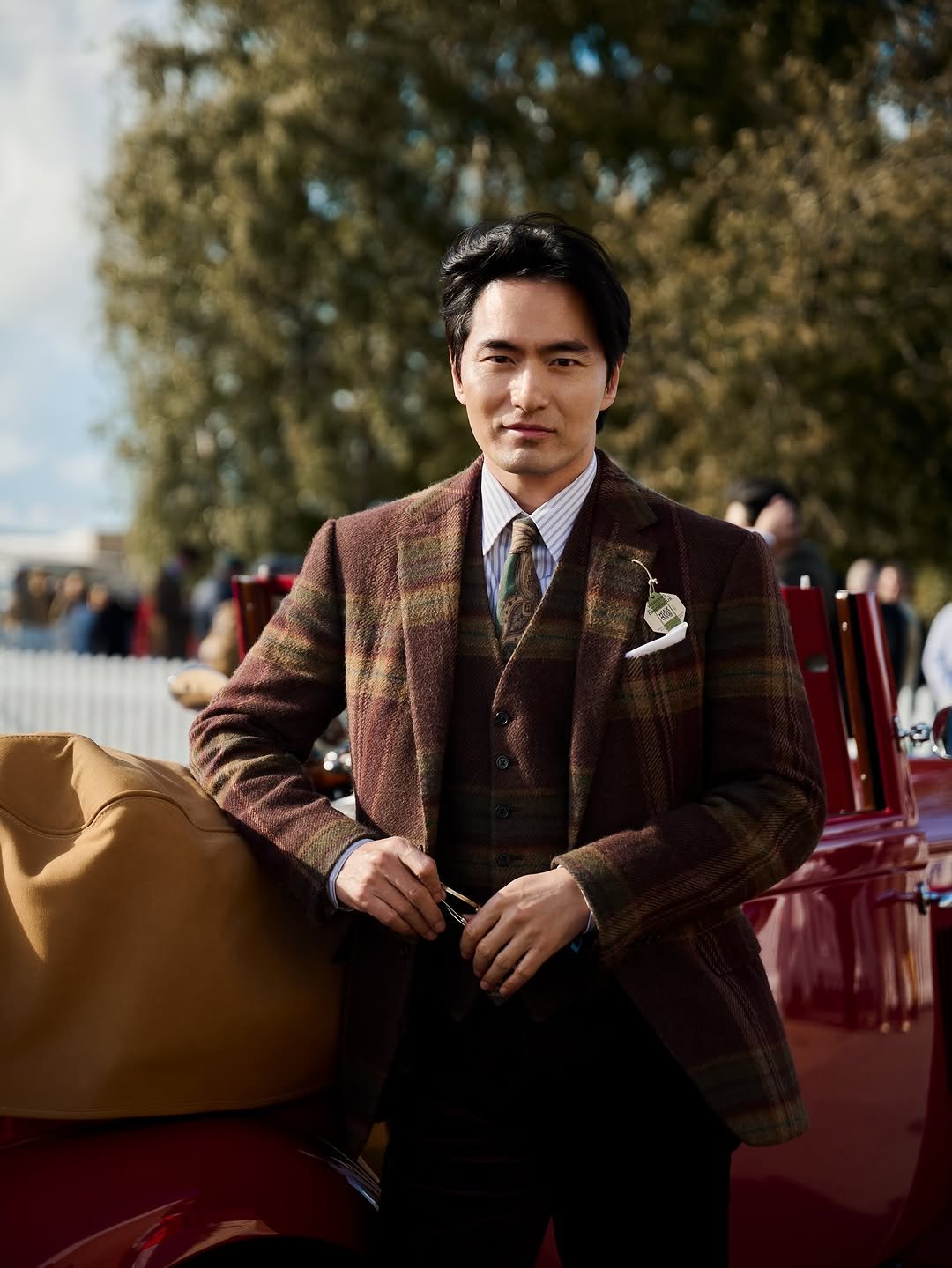 jinuk0916 게시물 이미지: 🖤🤎🧡❤️🤍#RalphLauren #GoodwoodRevival