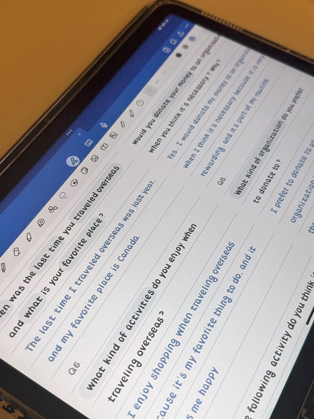 Photo by 🇰🇷JITTON 지똔 on August 11, 2025. May be a Twitter screenshot of screen, tablet and text that says 'ery organizati to Nhy? money necessary your money to because routine O donate my 本 you think donate my necessary you would think its Would when Yes when and 요 p you do rganization of kind donate to. donate Q6 What to to prefer overseas year. traveled last: was you place? overseas canada when time favorite last enjoy your is you overseas and the was is place traveling thing do. I to en what time favorite απα last my of when The and kind overseas? Q6 what traveling enjoy ause my it's happy me think you do following'.