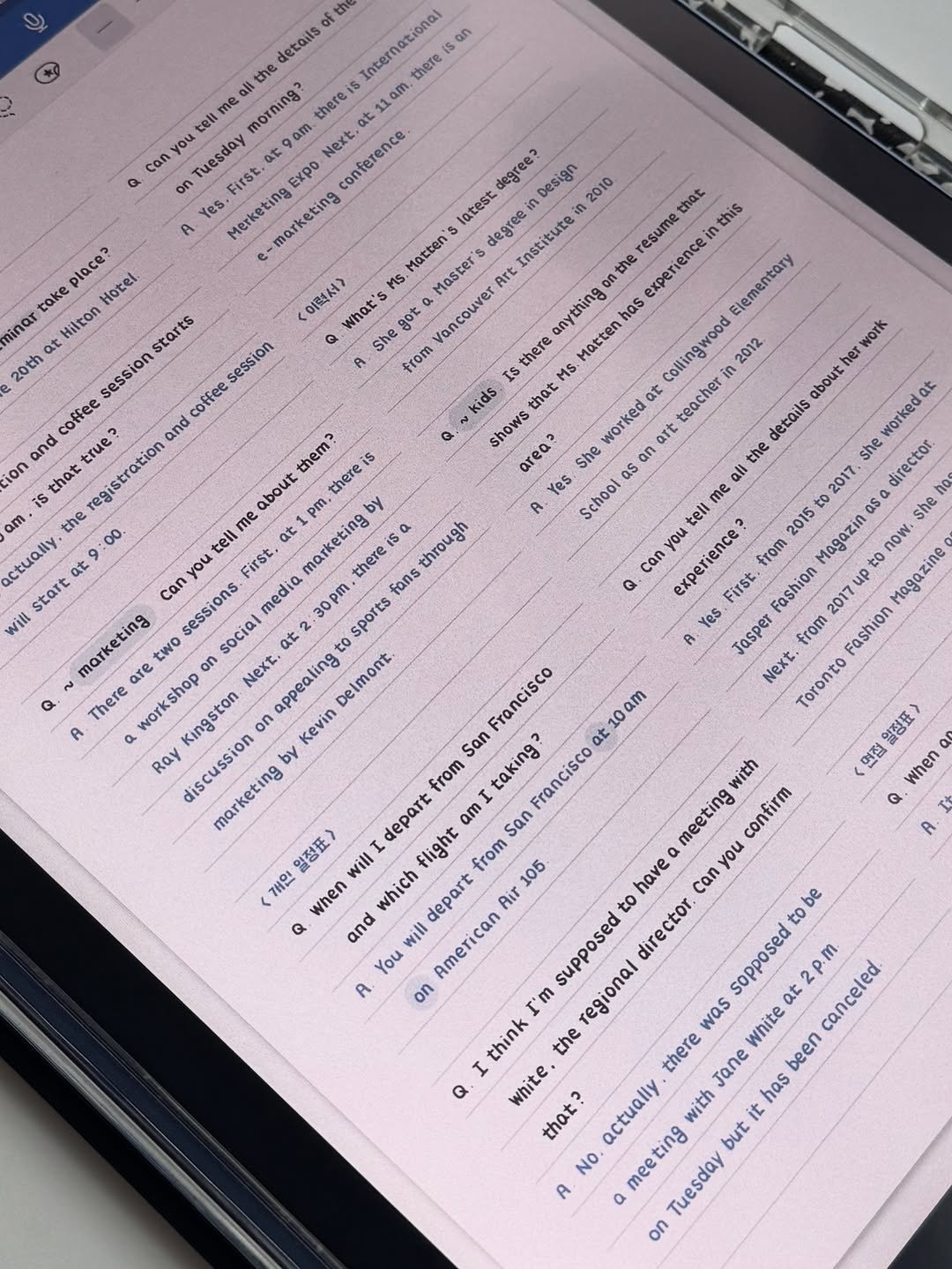 Photo by 🇰🇷JITTON 지똔 on August 09, 2025. May be an image of diary, tablet, crossword puzzle and text.