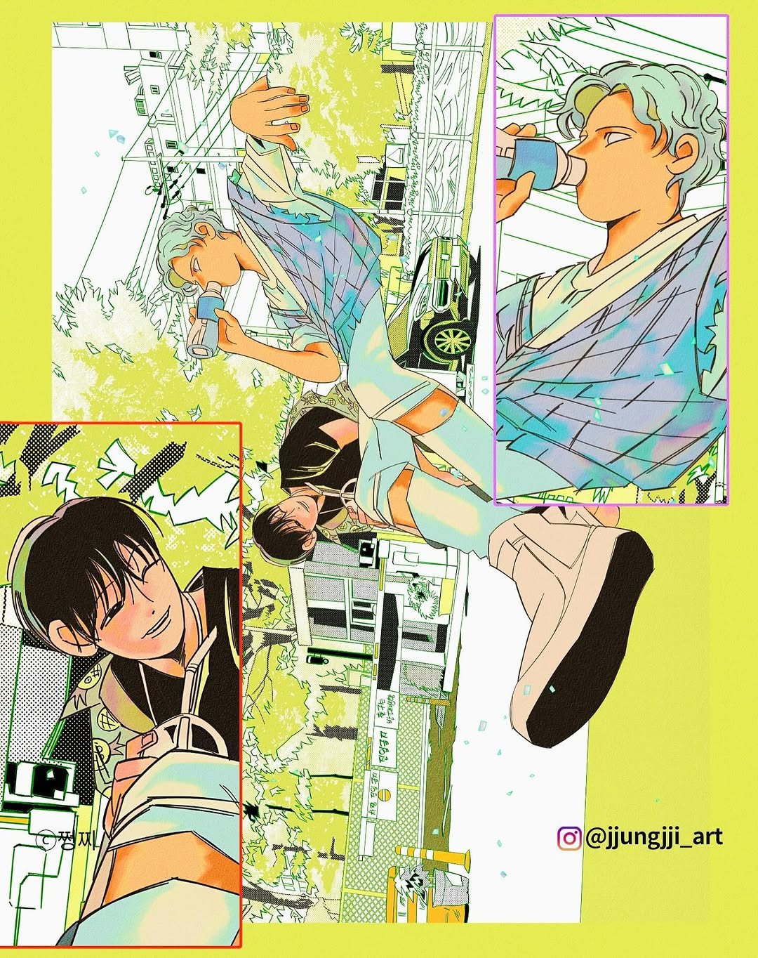 Photo by 쩡찌 / 땅콩일기 on July 29, 2025. May be pop art of poster and text.