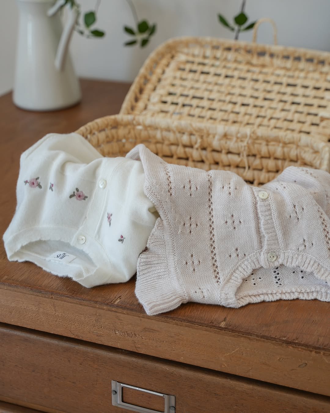 Photo by 제이라스 on February 04, 2026. May be an image of sleepwear, underwear, diaper, baby bed and text.