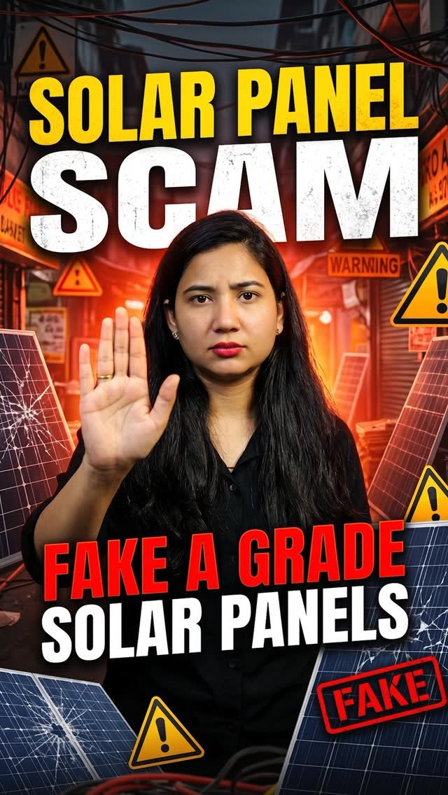 jmsolarfarmer 게시물 이미지: Solar panel scam Fake A  Grade …..

#solar...