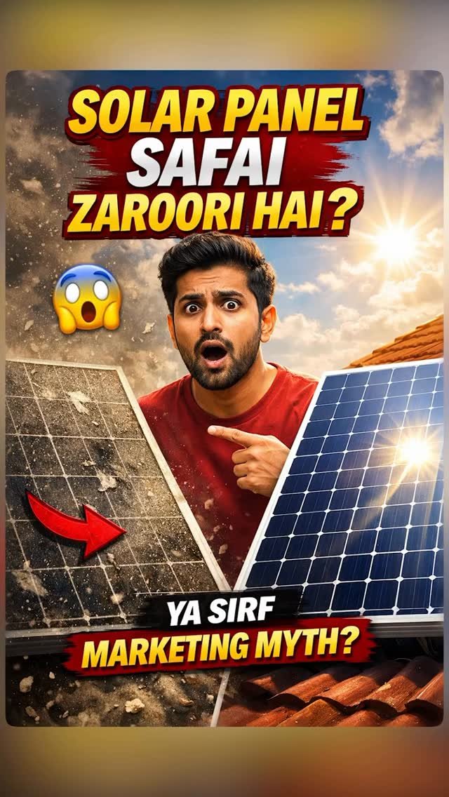jmsolarfarmer 게시물 이미지: Solar panels Safai zaroori Hai?…

#safai ...