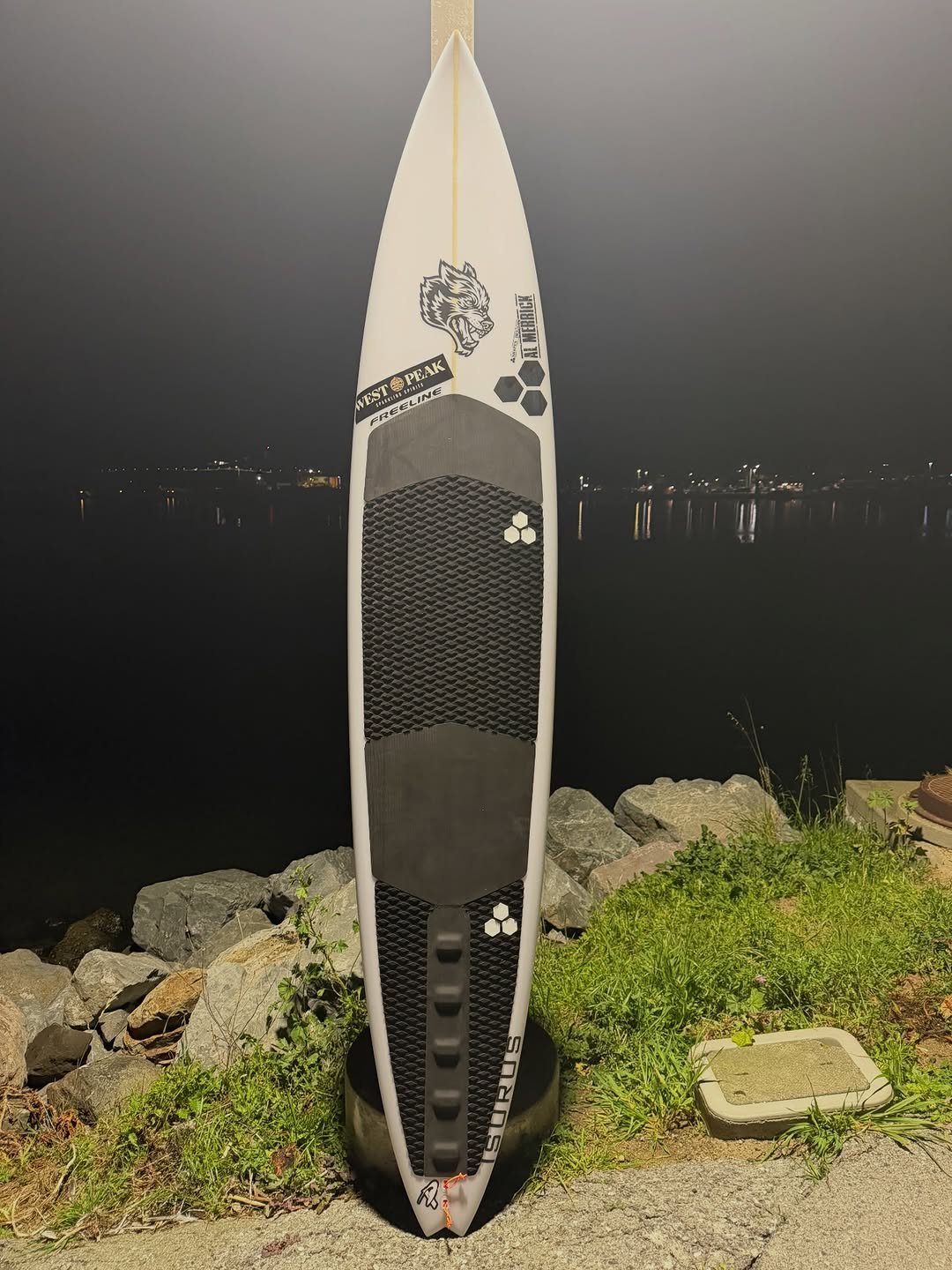 Photo shared by John Mel on January 29, 2026 tagging @cisurfboards, @freelinesurf, @powerlinesproductions, @surf.isurus, and @darcsportathletics. May be an image of surfboard and text.