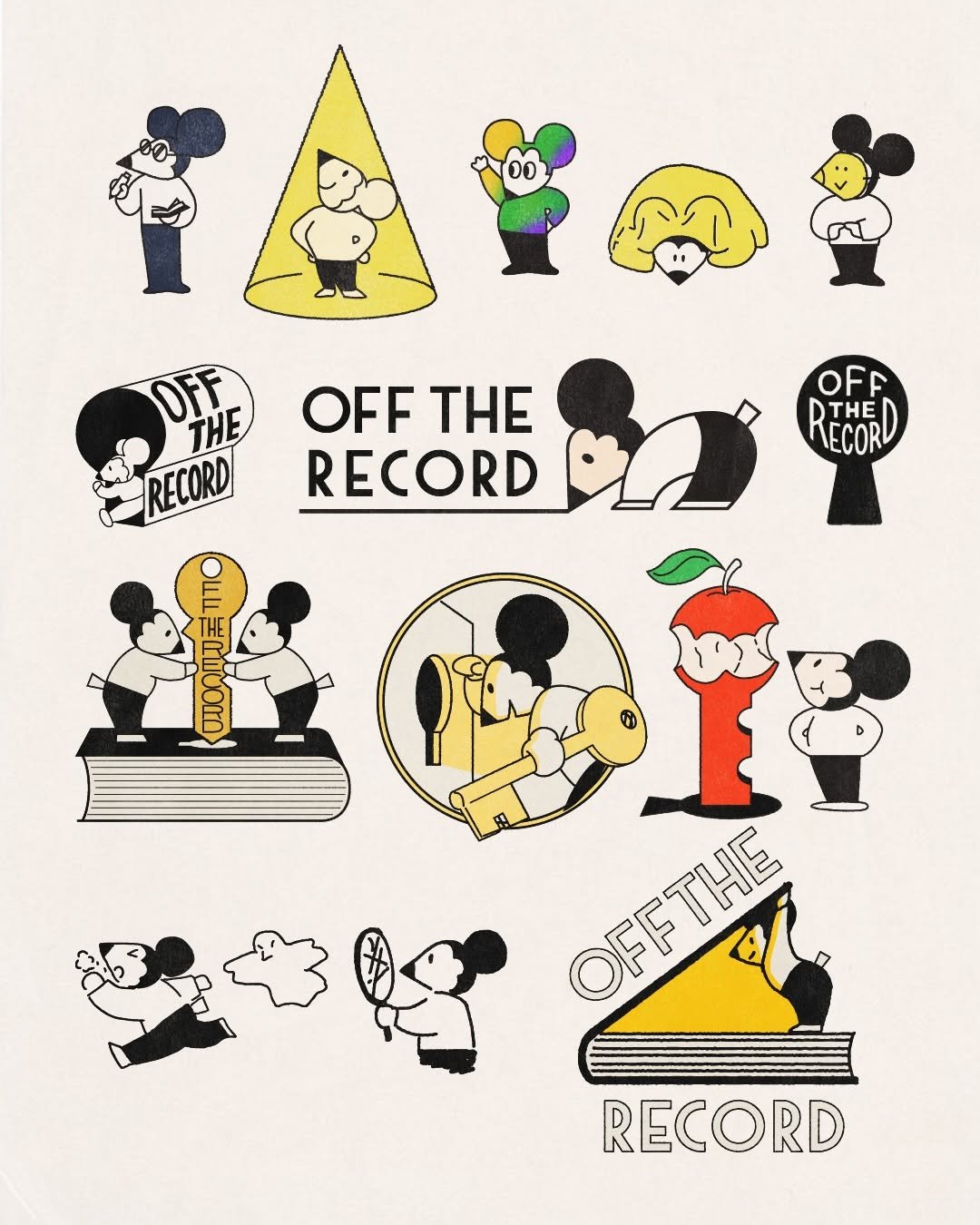 Photo by 조인혁 on January 13, 2026. May be pop art of record, poster, magazine and text that says 'OFF DF THE RECORD OFF OFFTHE THE RECORD OFF RECORD ECOR THE ORETINE OFFTHE RECORD'.