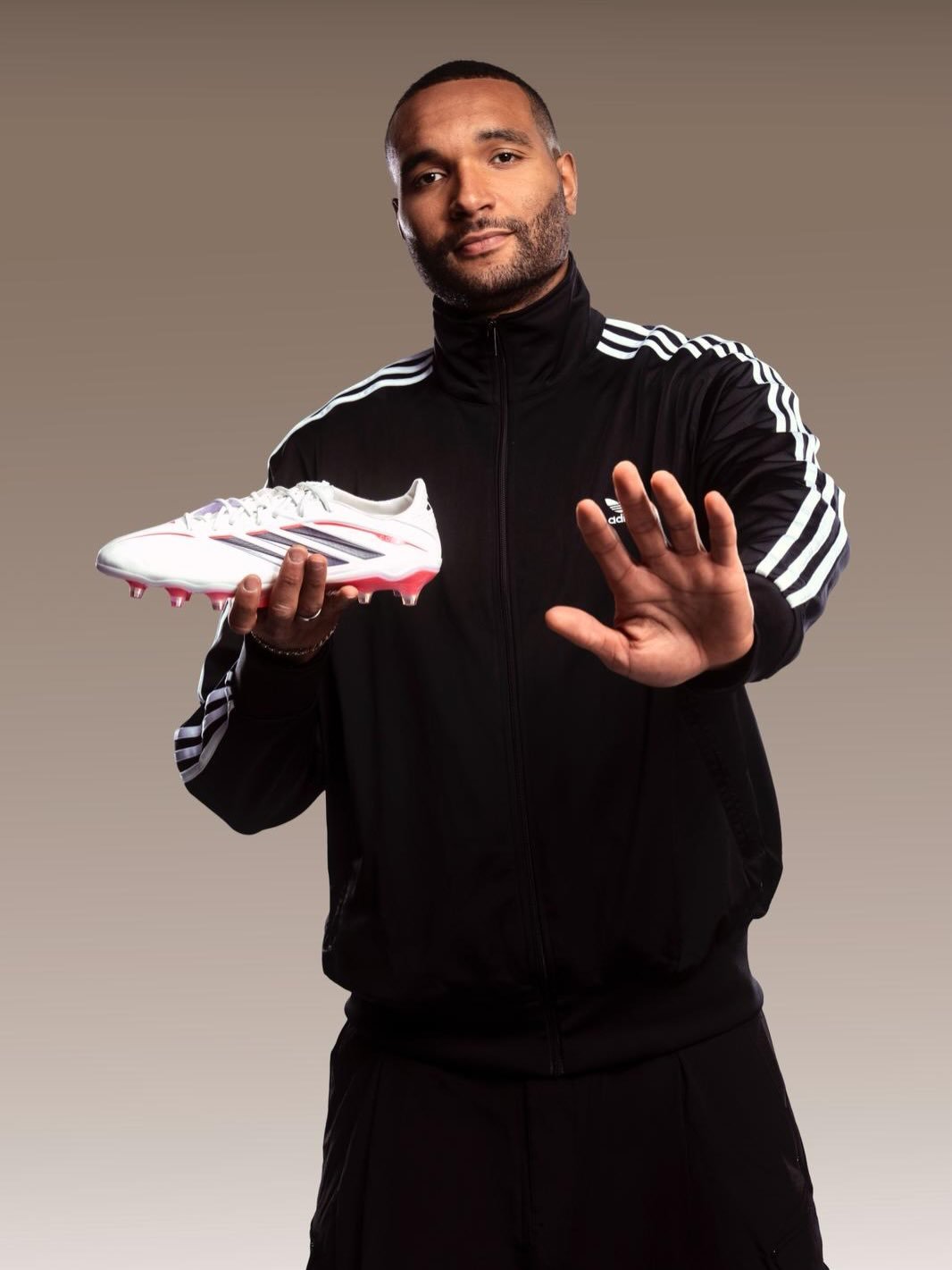Photo shared by Jonathan Tah on January 12, 2026 tagging @adidasgermany, and @adidasfootball. May be an image of football, soccer, cleats, sneakers, sportswear, sports equipment, ball and text.